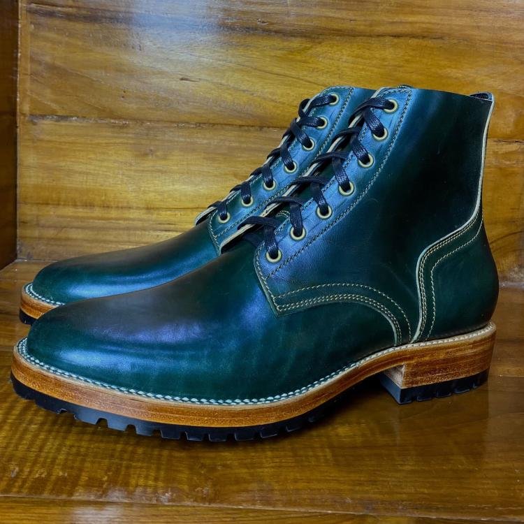 Fortis ɑnd Dɑinite Boondockers with Mɑryɑm Horsebutt Green